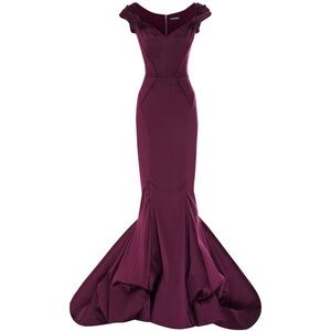 Zac Posen Stretch Duchesse mermaid gown